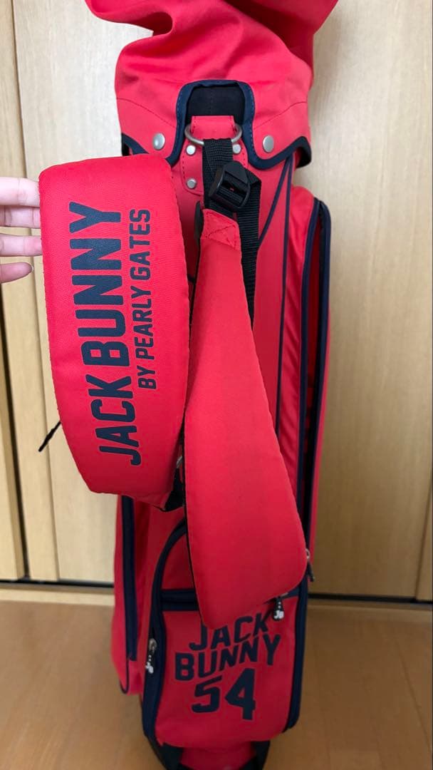 JACK BUNNY キャディバッグ レッド
