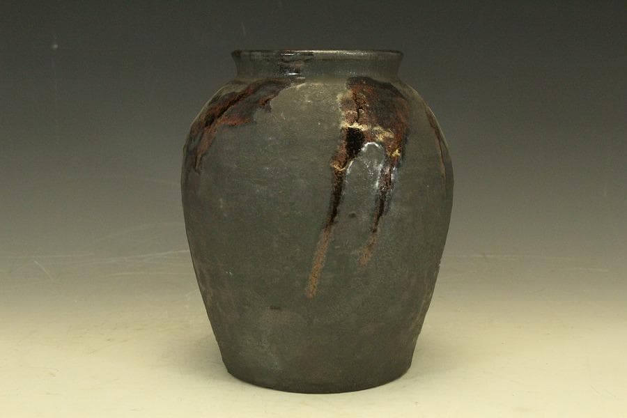 六古窯 壷 高21cm 自然釉(RC973)