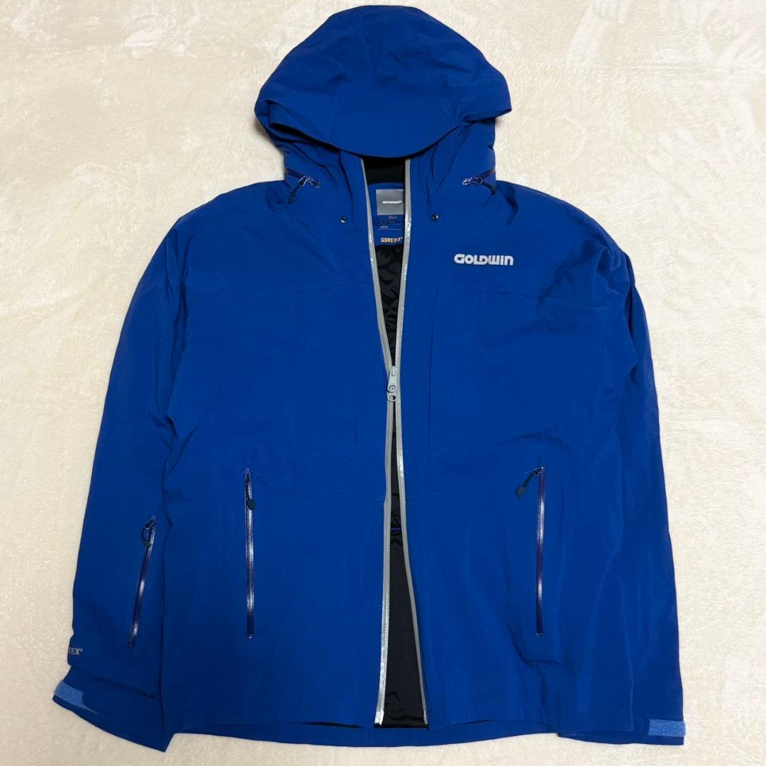 美品 GOLDWIN スキーウェア ゴアテックス 青 収納多数