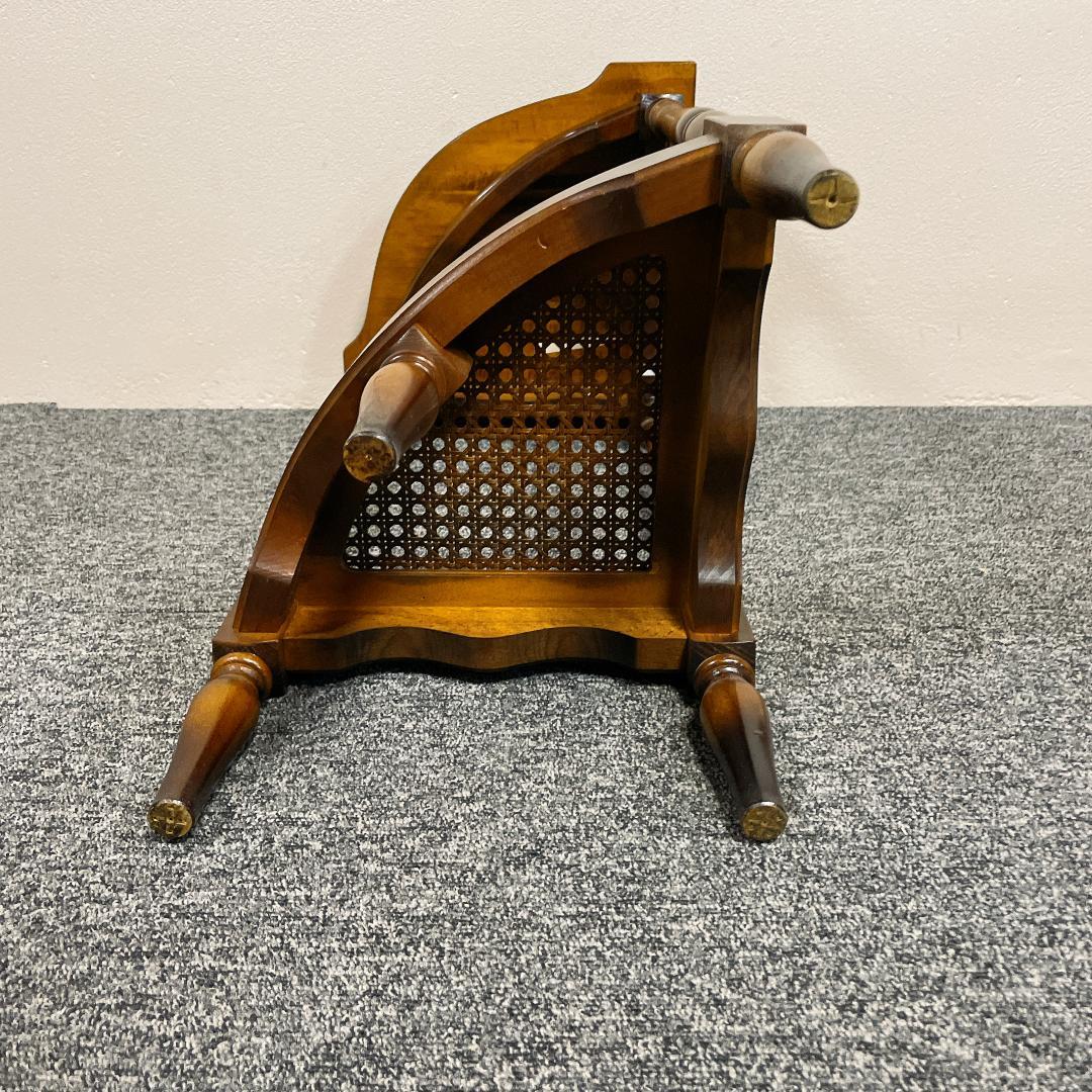 カリモク コロニアル コーナーラック アンティーク ビンテージ ラック ろくろ脚