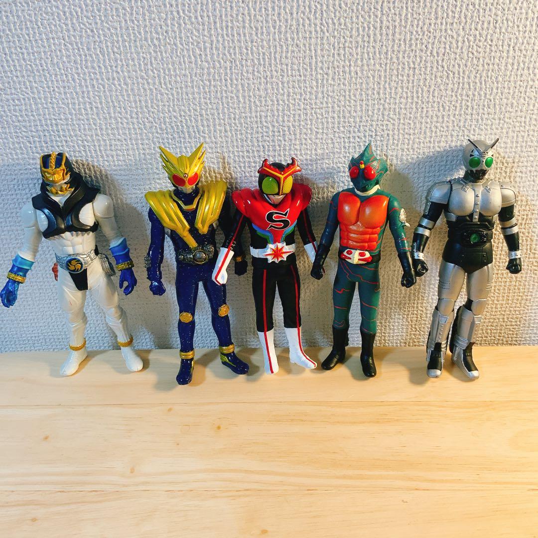 中古レアソフビ38体（仮面ライダーシリーズ36体・戦隊シリーズ2体）のまとめ売り