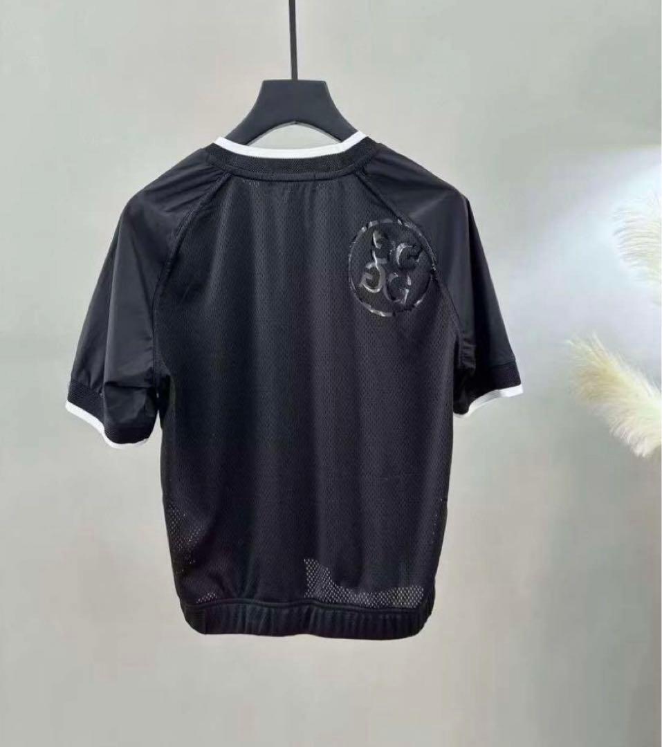 G/FORE ジーフォア レディース ゴルフウェアセット 黒シャツ 白スカート