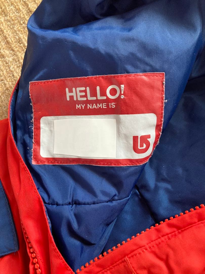 Burton DRYRIDE フード付きジャンプスーツ 赤青