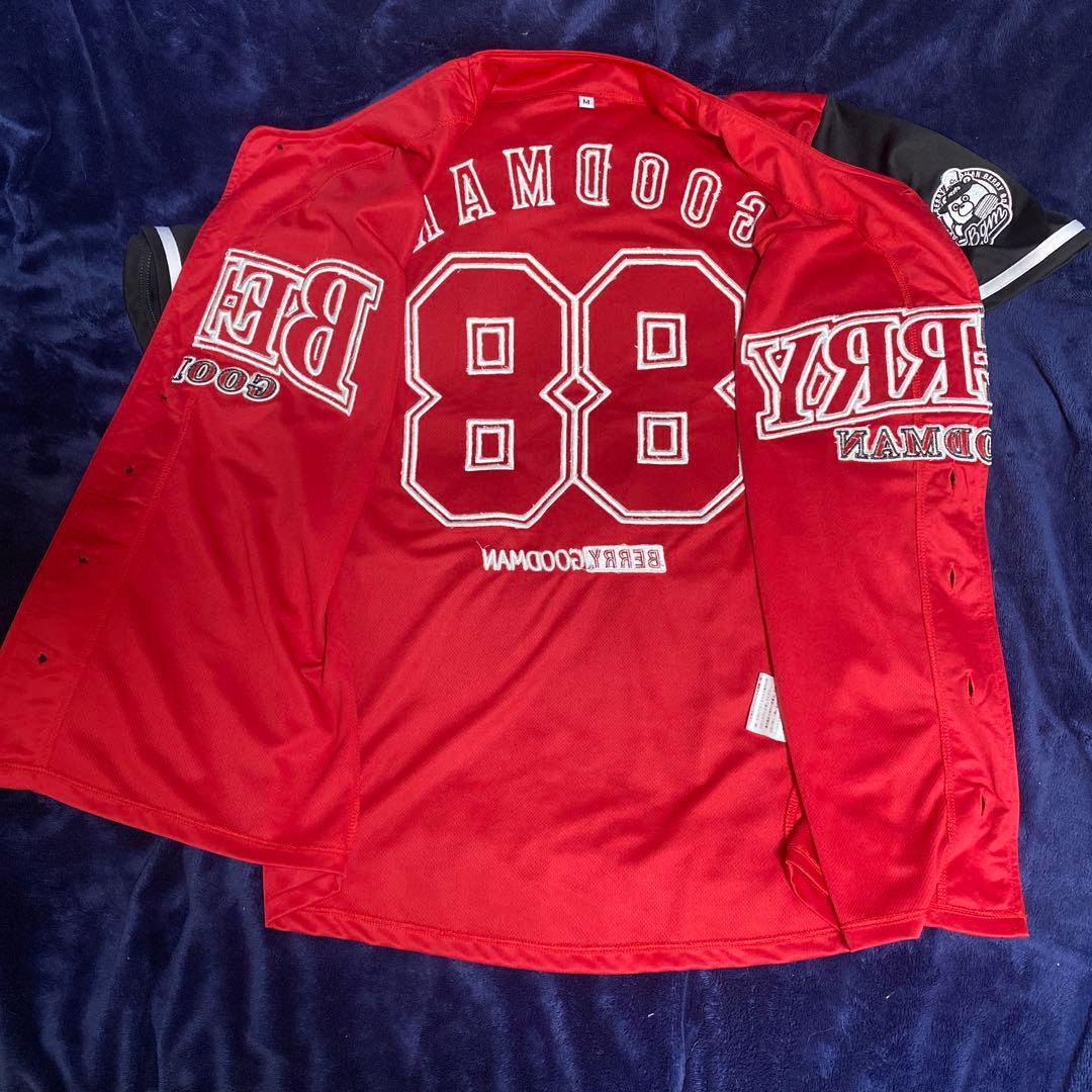 ベリーグッドマン ベースボールシャツ レッド Mサイズ