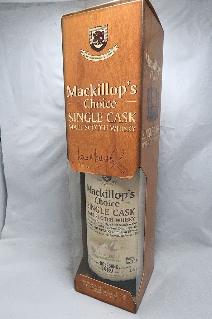 ローズバンク１９８９ マキャロップチョイス社シングルカスクモルトウィスキー