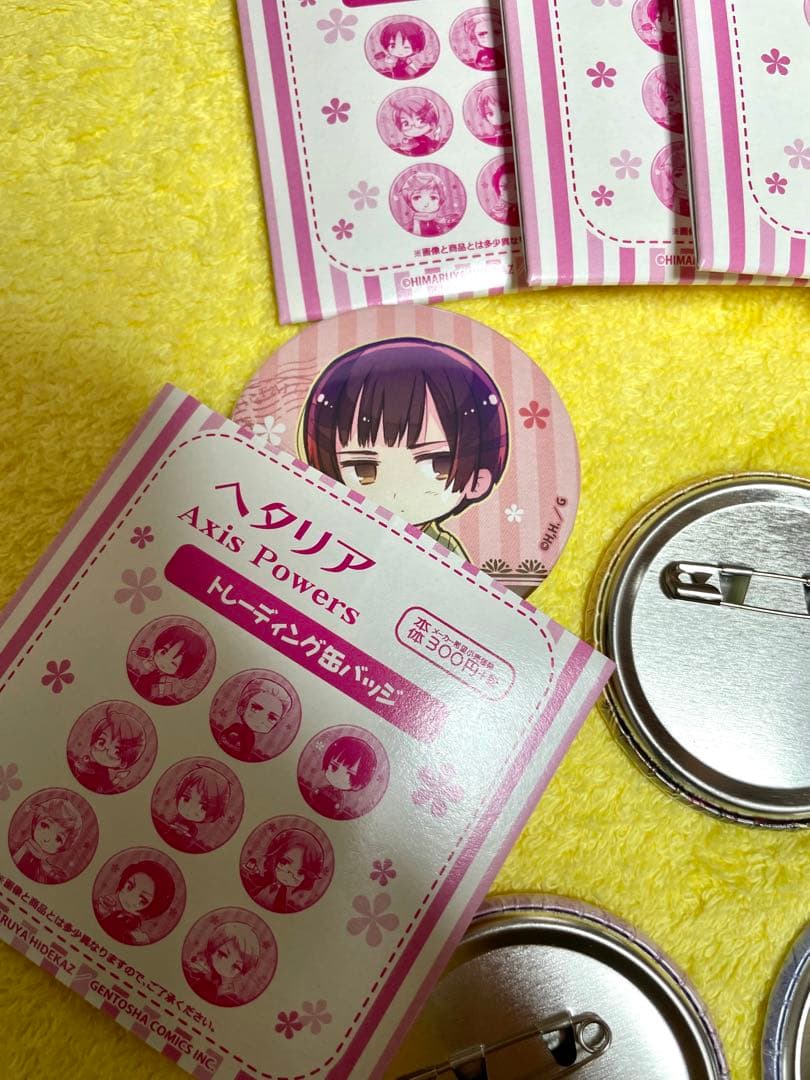 【未使用】ヘタリア 缶バッジ 5点セット