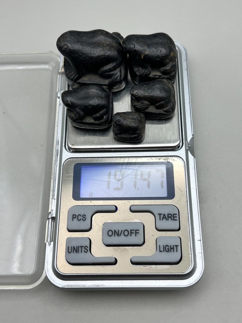 【海】超レア　インドの分銅　カエル形　５個セット　銅製　骨董品　時代物