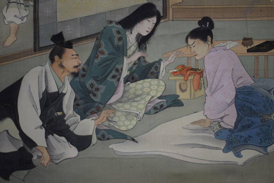 不詳/作者なし/人物図/布袋屋掛軸HG-671