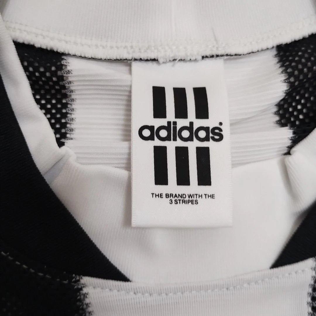 90s adidas ストライプメッシュシャツ