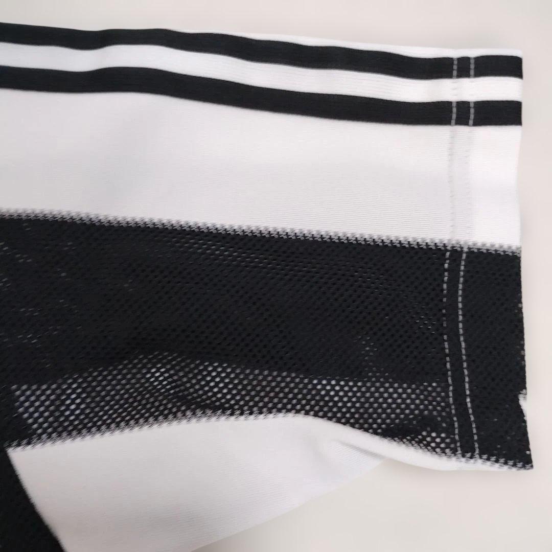 90s adidas ストライプメッシュシャツ