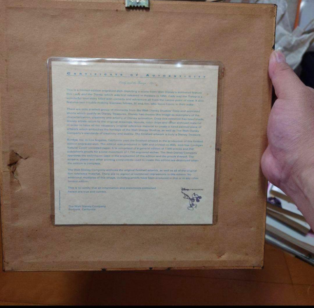 ディズニー限定品★わんわん物語 サイとアム シャム猫 アートギャラリ