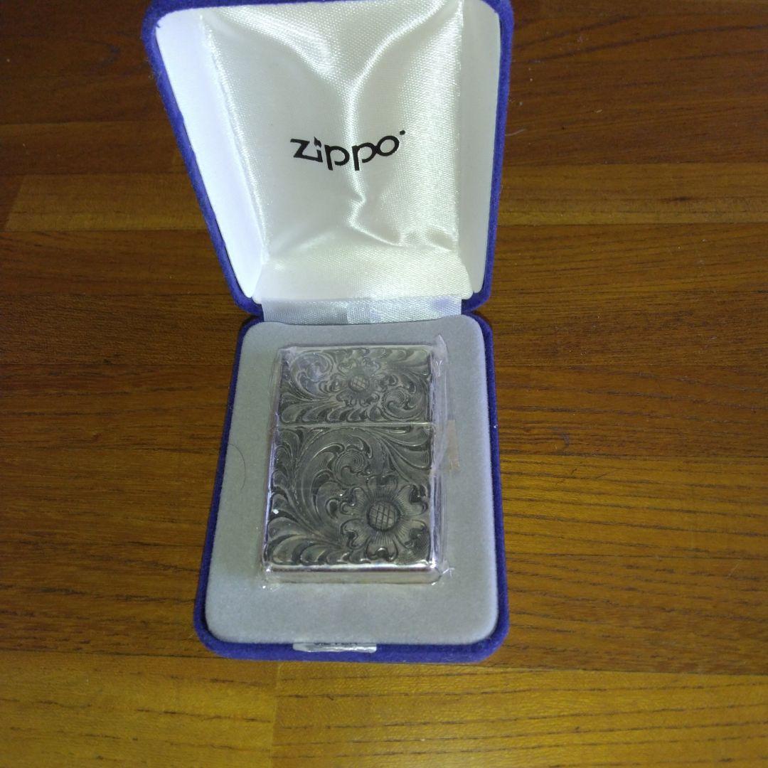 2007年製のシルバーキングの5面手彫りのZippoライターですo(^o^)o