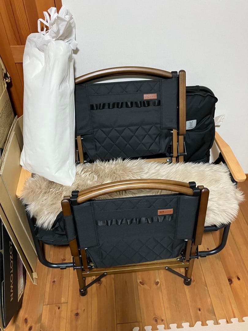 waqフォールディングチェア　2脚セット