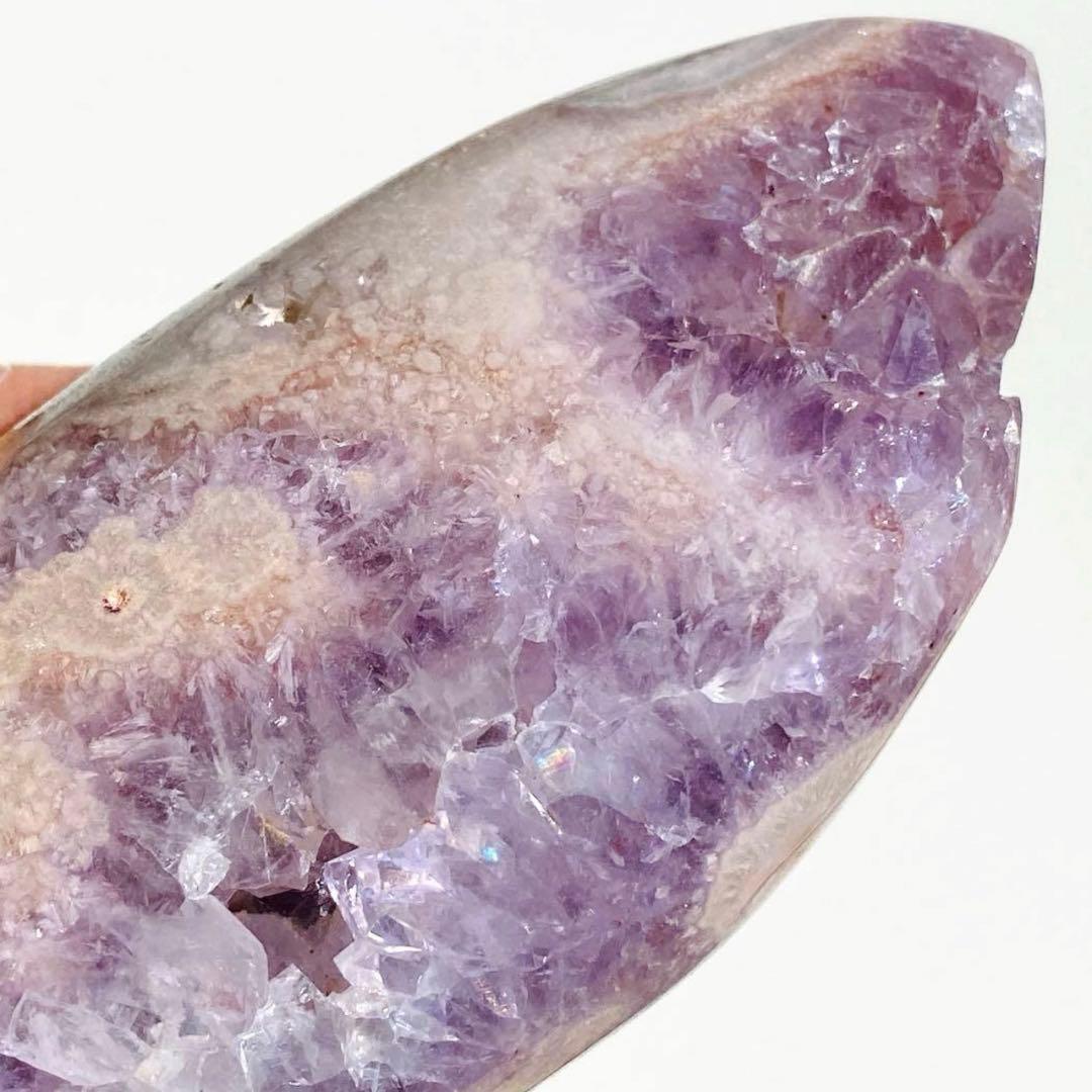 【 ピンクアメジスト トーチ型 ドーム 約500g ブラジル産 】