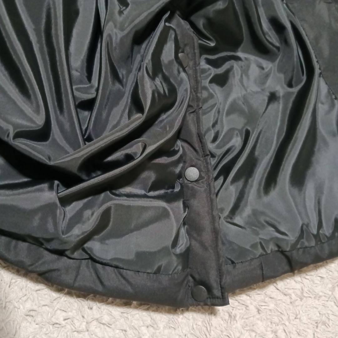 【クリーニング済】ミズノ　ベンチコート　ダウンコート　ロング　ブラック　サイズL