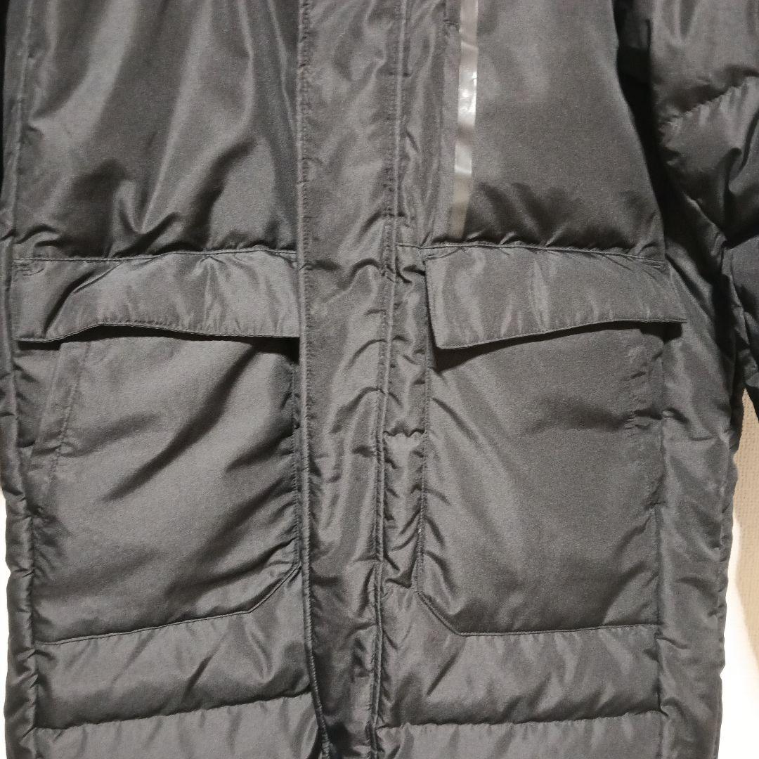 【クリーニング済】ミズノ　ベンチコート　ダウンコート　ロング　ブラック　サイズL