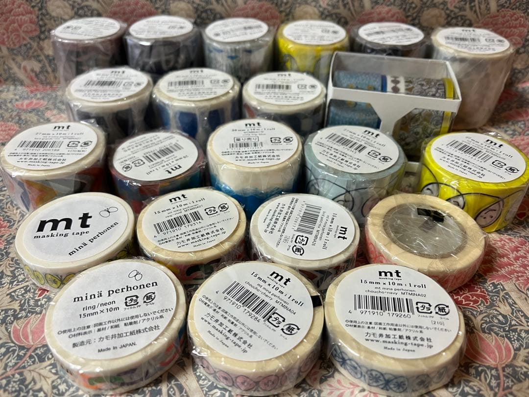 mtマスキングテープ　ミナペルホネン　まとめ売りring/neon smile