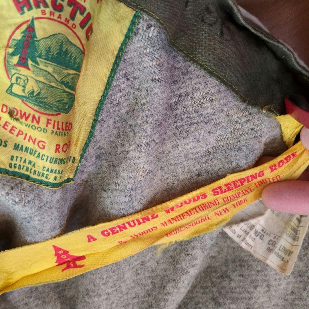 WOODS ウッズ　ヴィンテージ　ミリタリー　米軍　寝袋　シュラフ