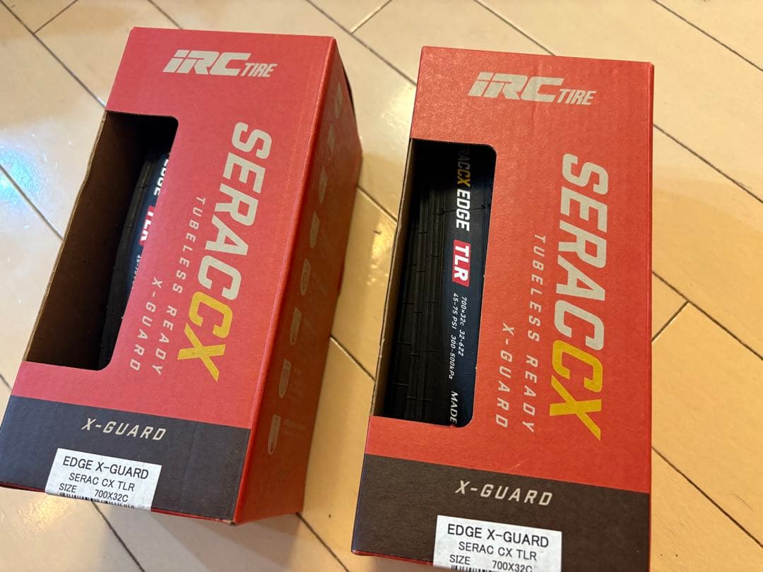 値下げ！IRC EDGE X-GUARD SERAC CX TLR 2本セット