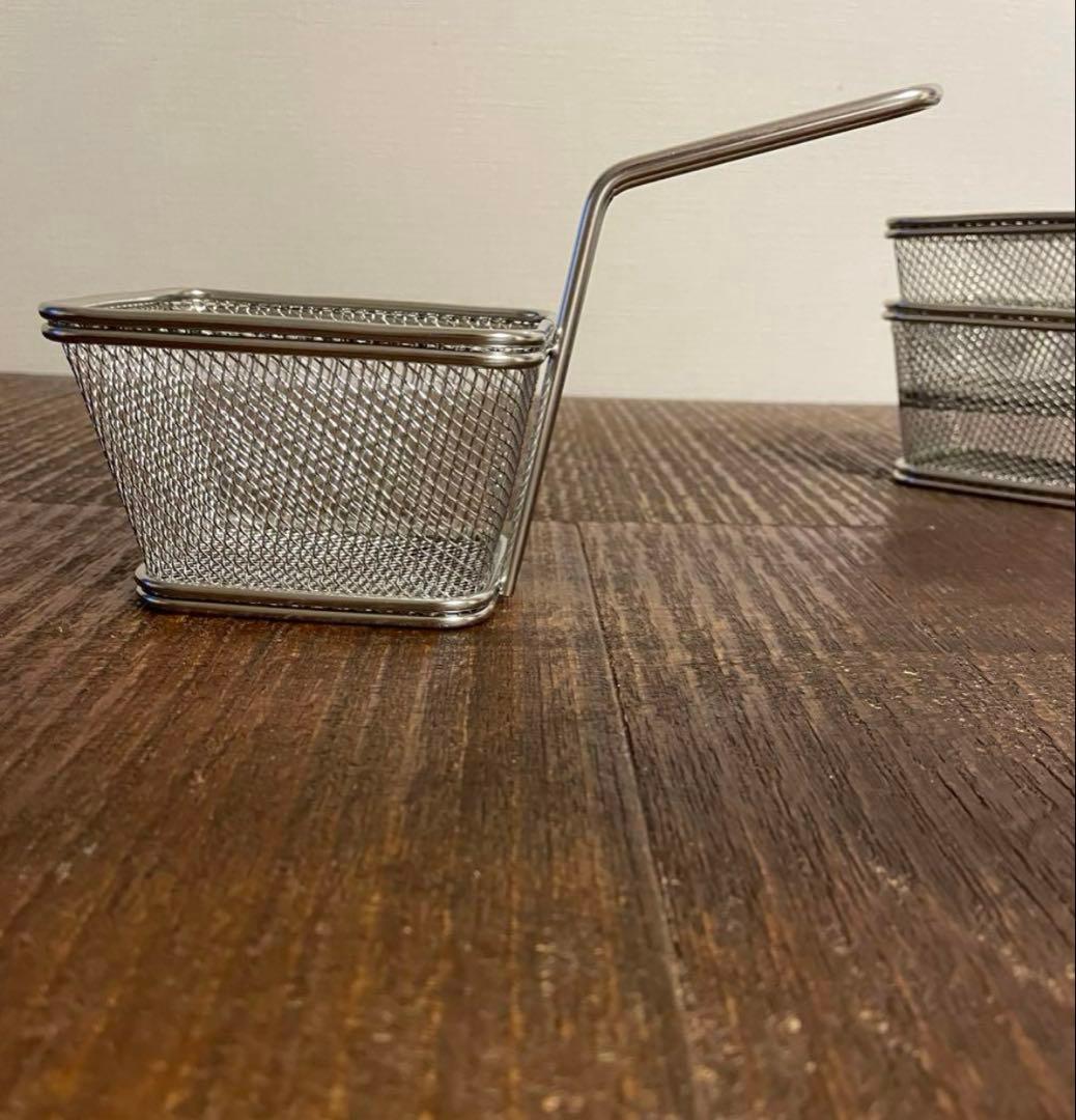 【10/19日曜まで】4つ)ステンレス製四角形ストレーナー　【新品未使用】