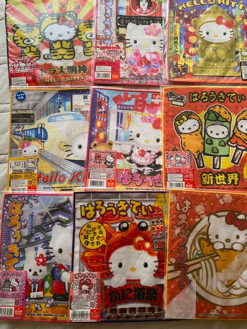 ご当地キティちゃん　タオルハンカチ　52枚