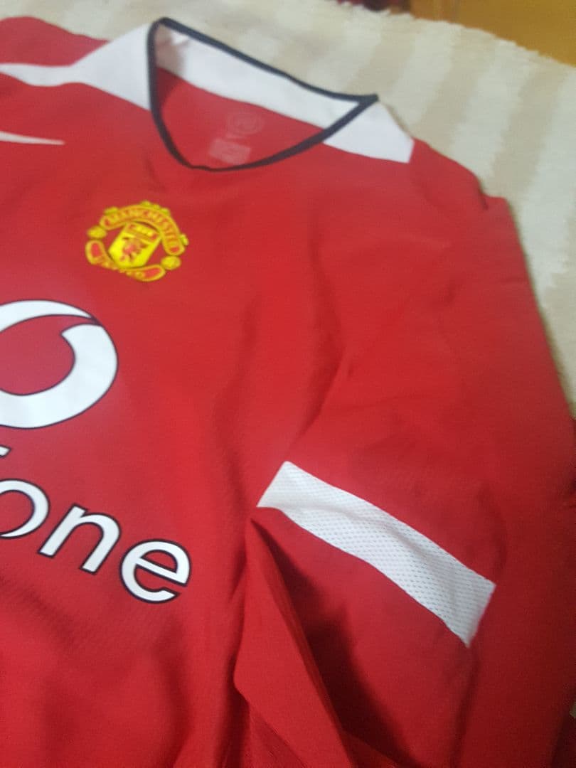 マンＵのクリロナのデビューシーズンのボーダフォン時代の貴重なヴィンテージユニホム