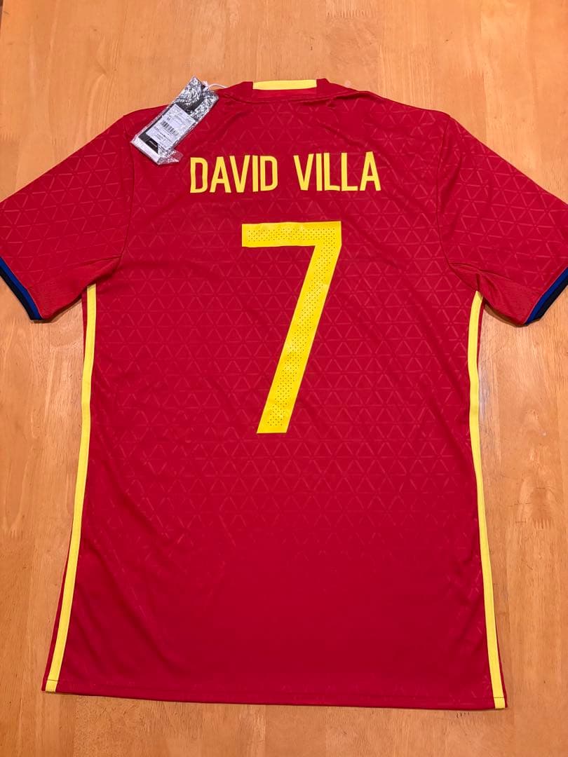 正規品 新品 スペイン代表 16/17 ビジャ Mサイズ