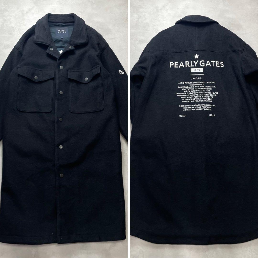 定価8.47万円✨極美品✨パーリーゲイツ ロングチェスターコート 圧巻刺繍 XL