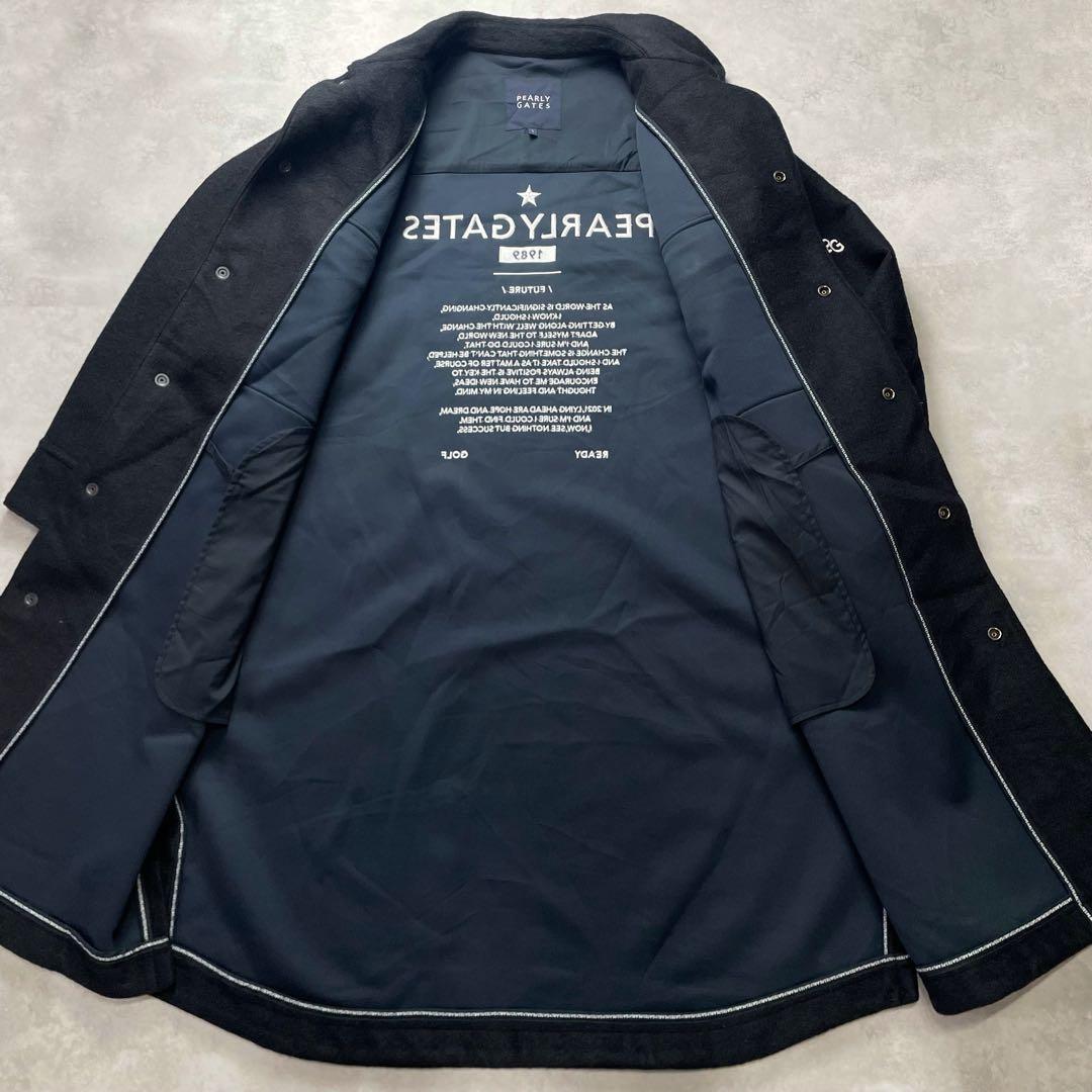 定価8.47万円✨極美品✨パーリーゲイツ ロングチェスターコート 圧巻刺繍 XL