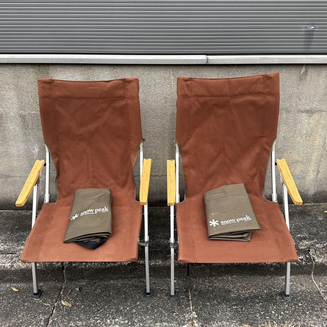  peak スノーピーク ローチェア 30 2個 ブラウン チェア
