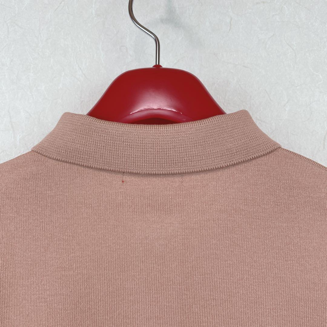 【２５FW新品未使用 アルチビオ】ポケットデザイン半袖ポロニット38号