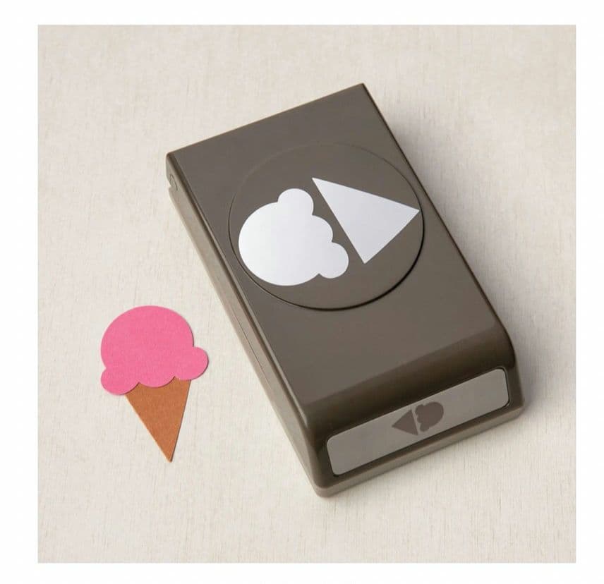 未使用アイスクリームスタンプ＆パンチ　スタンピンアップ
