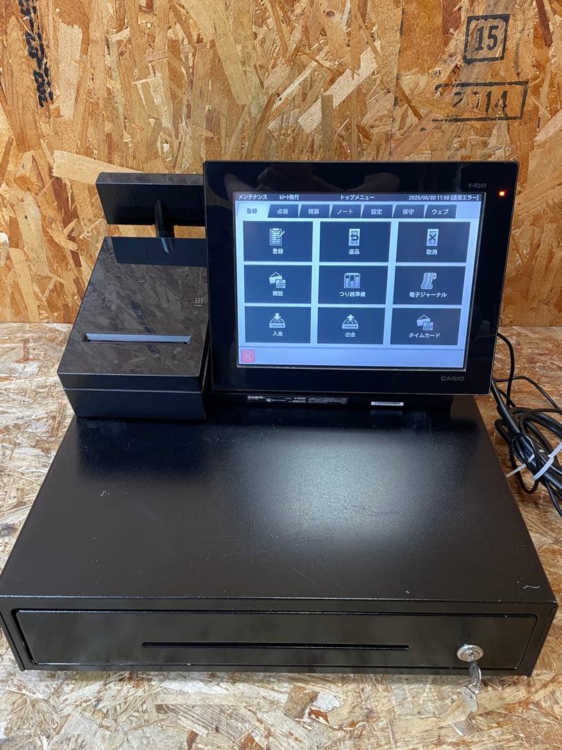 C(7332）カシオ タッチスクリーンターミナル V-R200-BD-J レジ