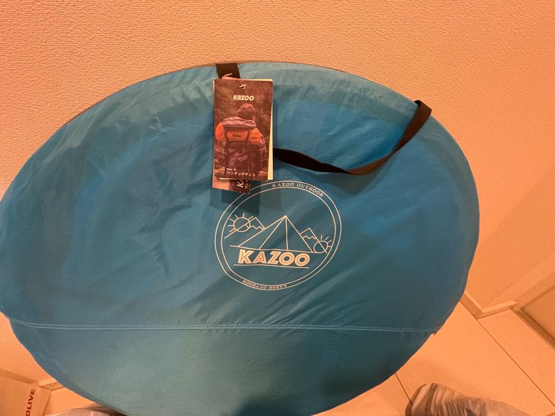 KAZOO Boat II ワンタッチテント ブルー　中古品