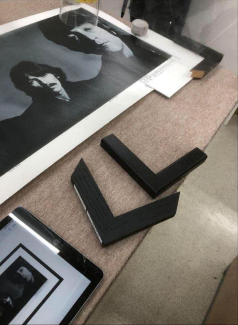 The Beatles リチャードアベドン　ビートルズアート豪華フレーム付