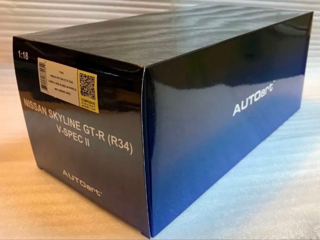 AUTOart 1/18 GT-R(R34) V-specⅡ NUR BBS ☆