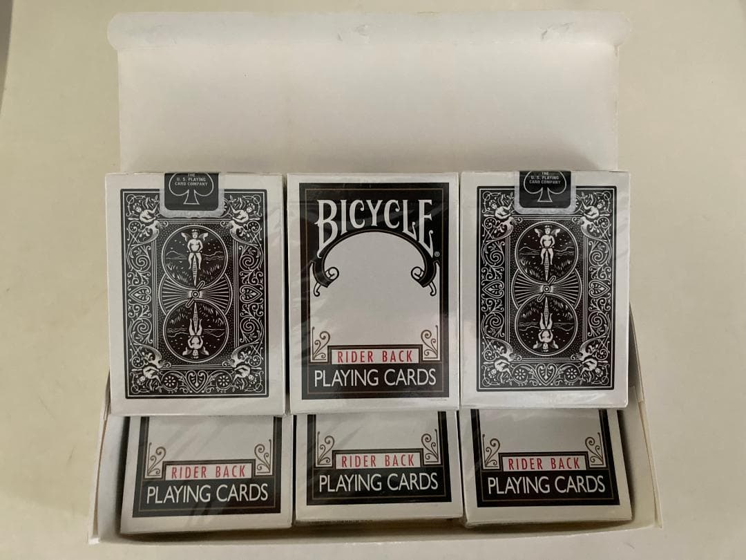 BICYCLE RIDER BACK 黒 12個