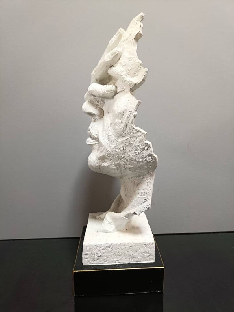 見ざる者 彫刻 アンティーク オブジェ アート 置物