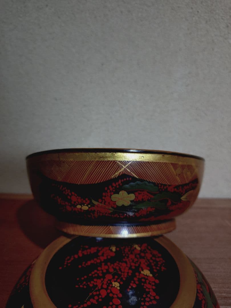 秀衡椀 南天紋 椀