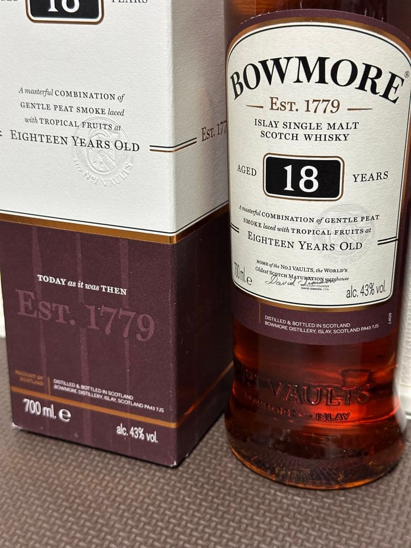 希少 BOWMORE ボウモア 18年 700ml 2本 アイラ島 アイラの女王