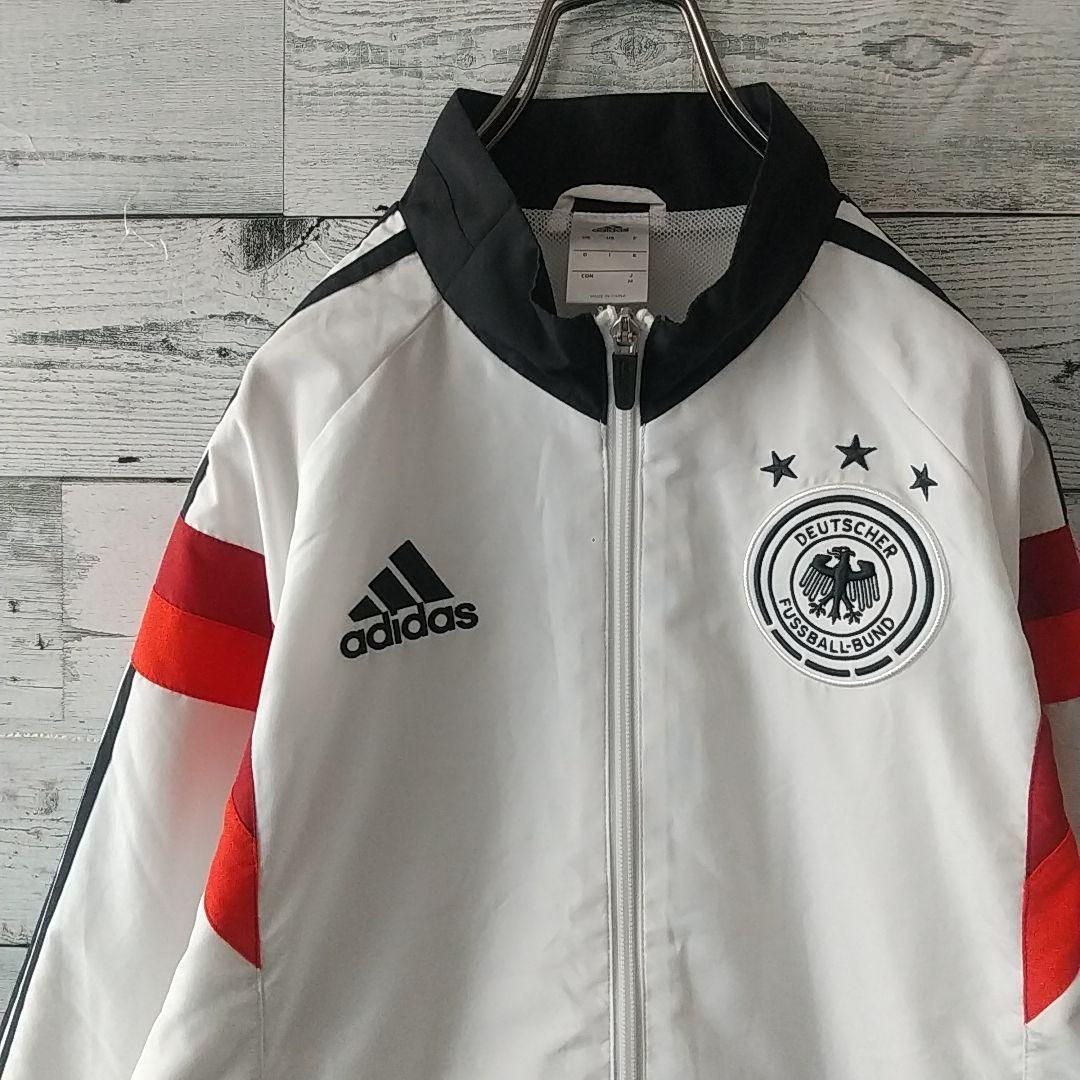 人気☆アディダス ドイツ代表 刺繍ロゴ エンブレム トラックジャケット M