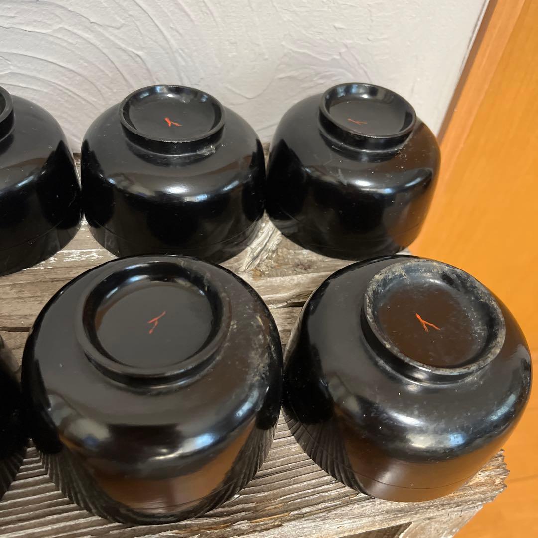 年代物漆椀　約40個　漆椀大量【メルカリ便】本日限定価格