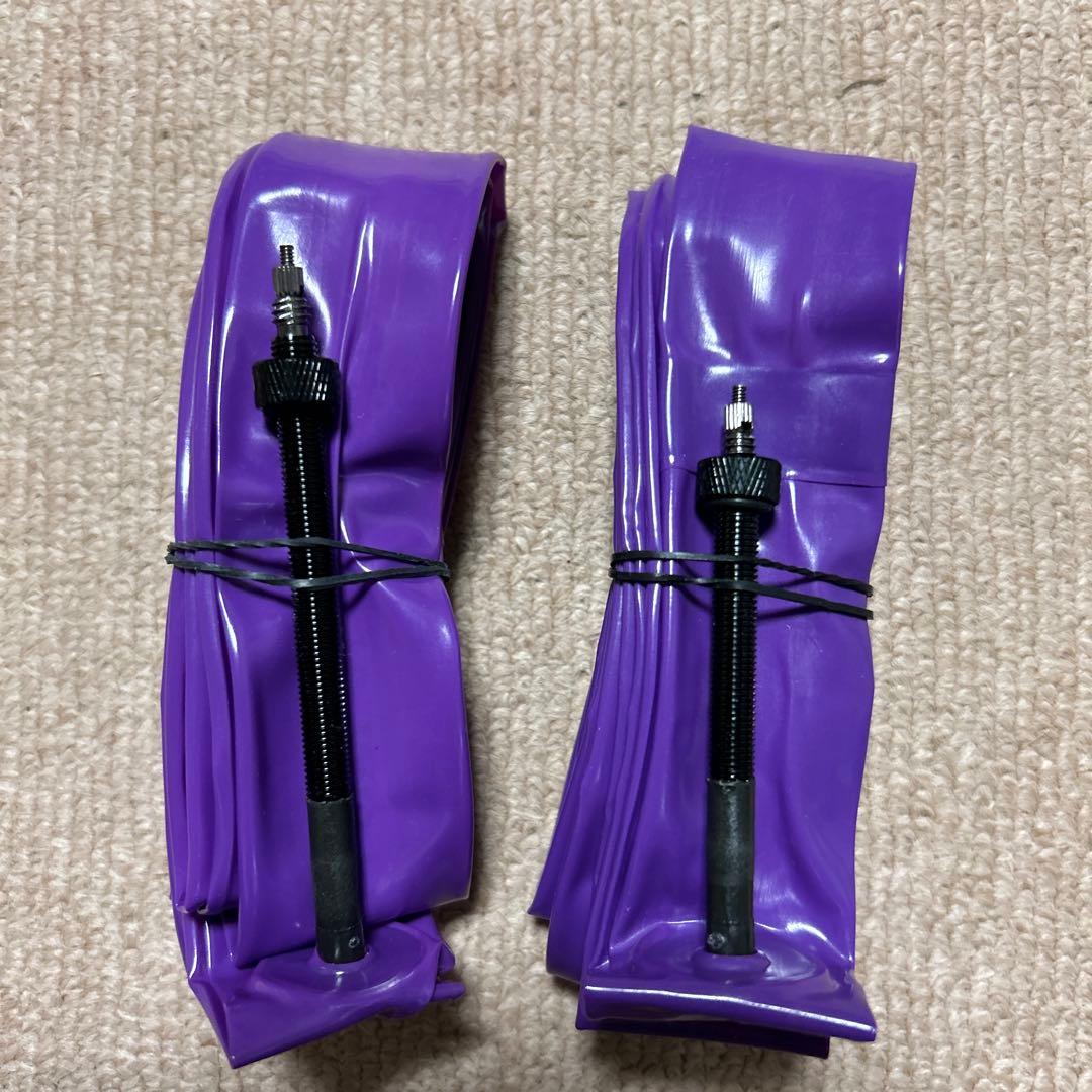 アジリスト30C クリンチャータイヤ+パープルライトTPUチューブ 2組