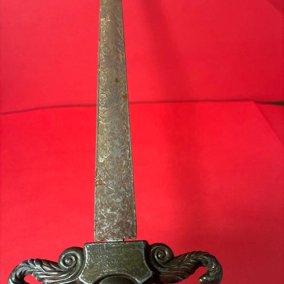 時代物100年以上前アンティークショートソード　剣　洋刀模造刀骨董置物ブロカント