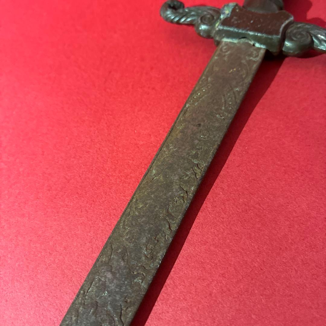 時代物100年以上前アンティークショートソード　剣　洋刀模造刀骨董置物ブロカント