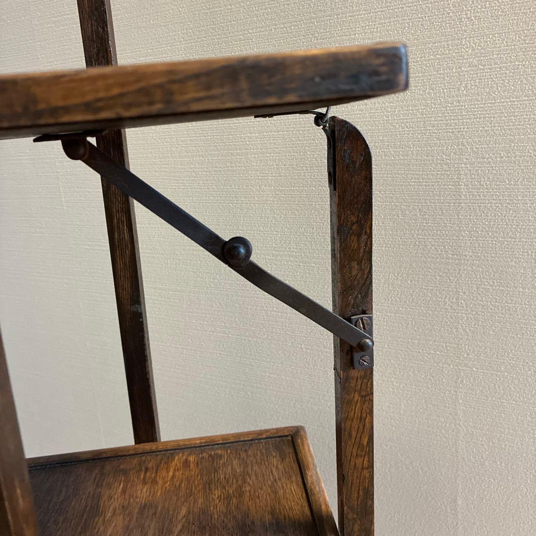 英国ヴィンテージ3段ケーキスタンド木製スリーティアーズ折りたたみ式