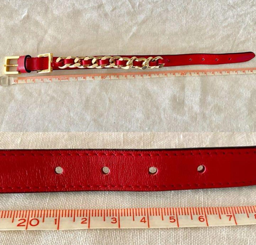 frida Firenze 犬の首輪　犬　ペット　散歩　レザー　赤