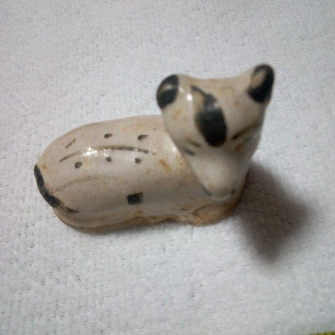 中国陶磁器　磁州窯　犬