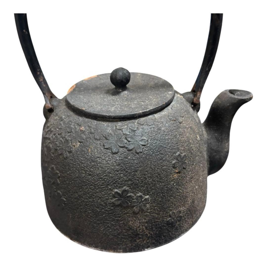 煎茶道具　南部鉄器　桜文　鉄瓶　2個セット