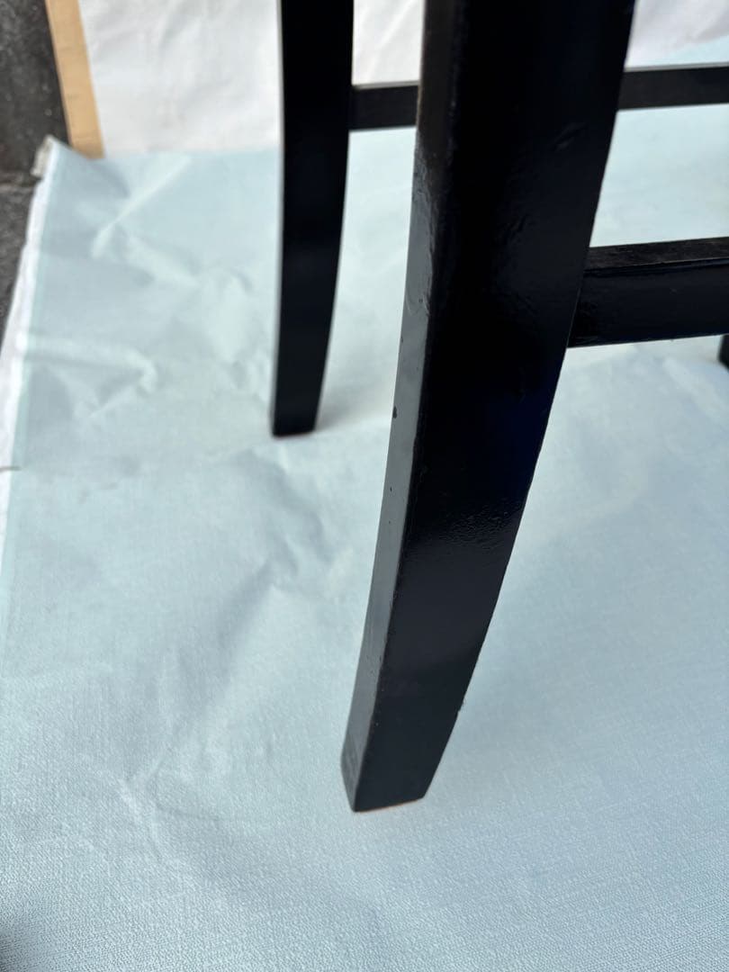 YAMAHA 背もたれ付ピアノ椅子　足部フェルト付き　座面新品比較的きれい